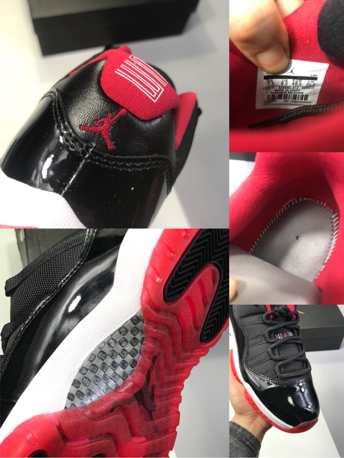300 乔十一系列 渠道特供 官方原盒包装 纯原底面 Air Jordan 11 Retro “Berd”黑红高帮 378037-010