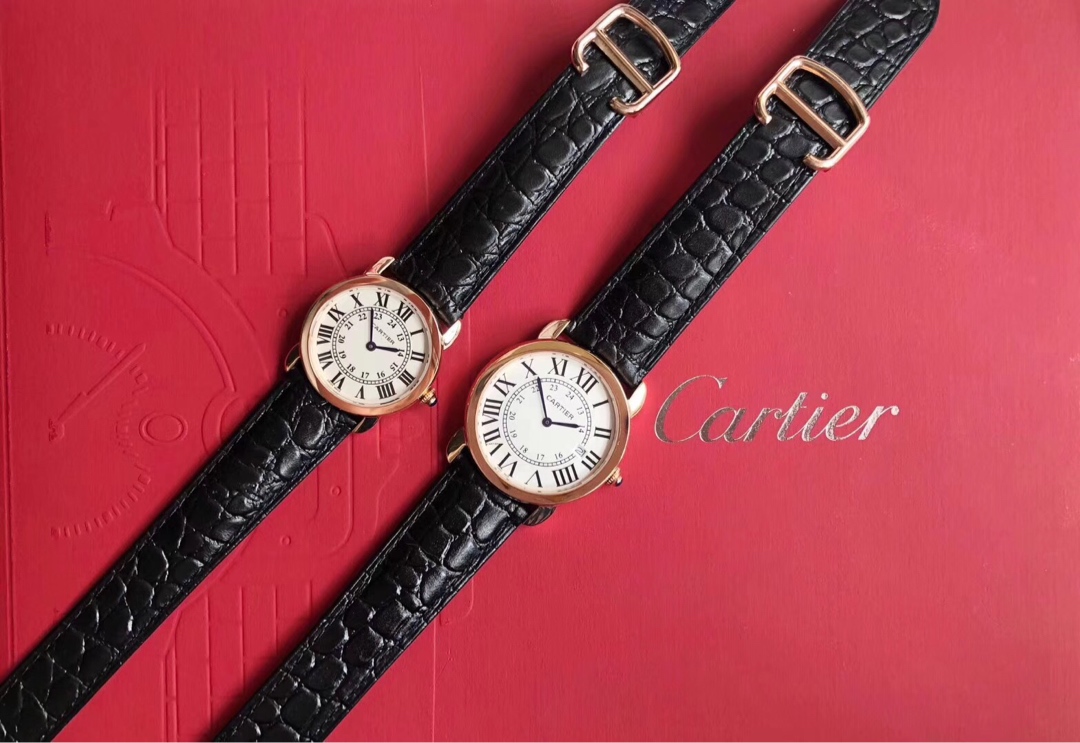 Cartier Ronde solo de Cartier ⌚ 卡地亚伦敦系列对表 型号：W6700155