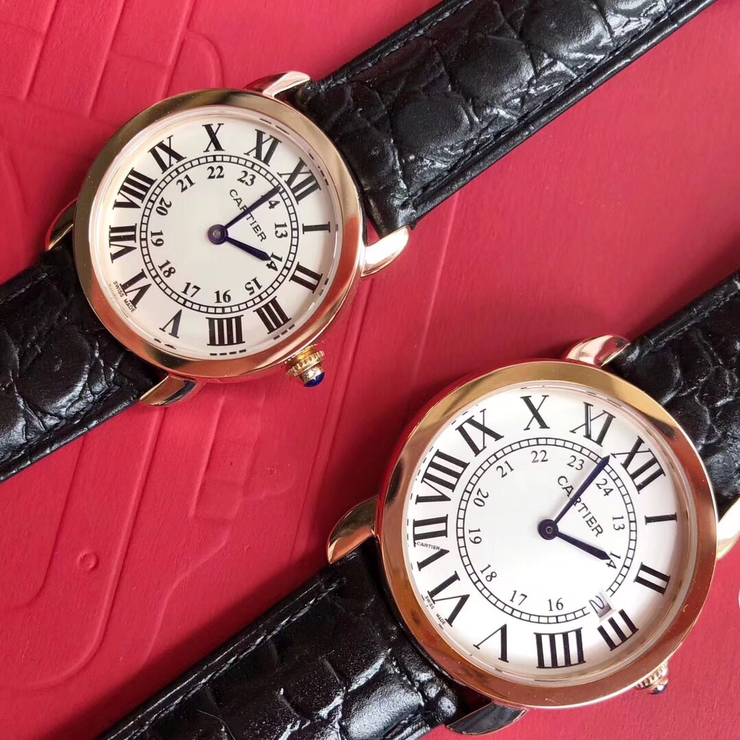 Cartier Ronde solo de Cartier ⌚ 卡地亚伦敦系列对表 型号：W6700155