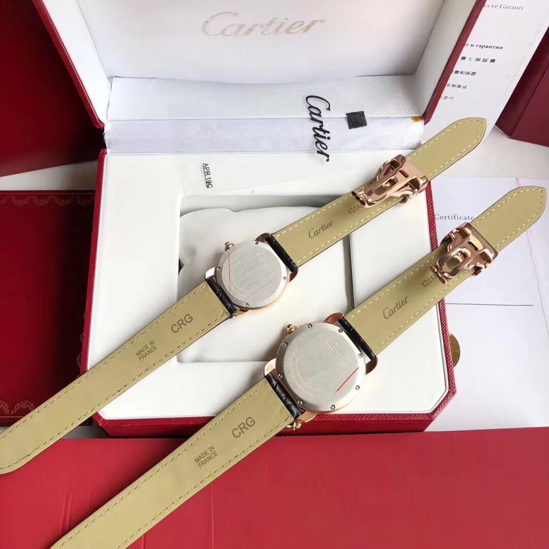Cartier Ronde solo de Cartier ⌚ 卡地亚伦敦系列对表 型号：W6700155