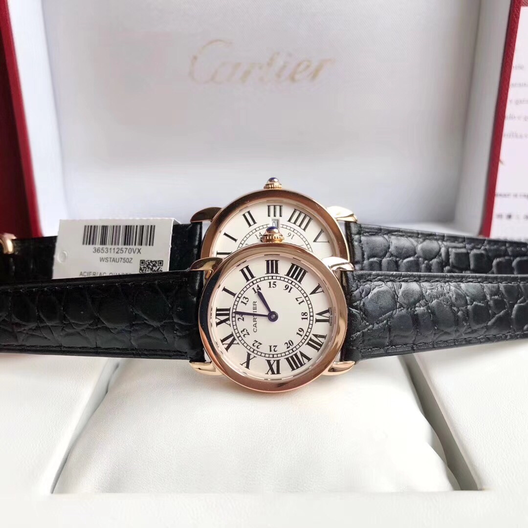 Cartier Ronde solo de Cartier ⌚ 卡地亚伦敦系列对表 型号：W6700155