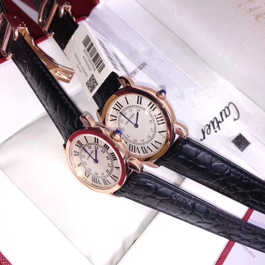 Cartier Ronde solo de Cartier ⌚ 卡地亚伦敦系列对表 型号：W6700155