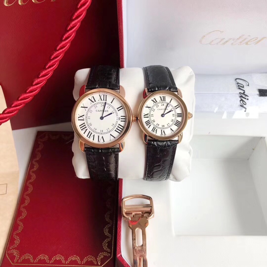 Cartier Ronde solo de Cartier ⌚ 卡地亚伦敦系列对表 型号：W6700155