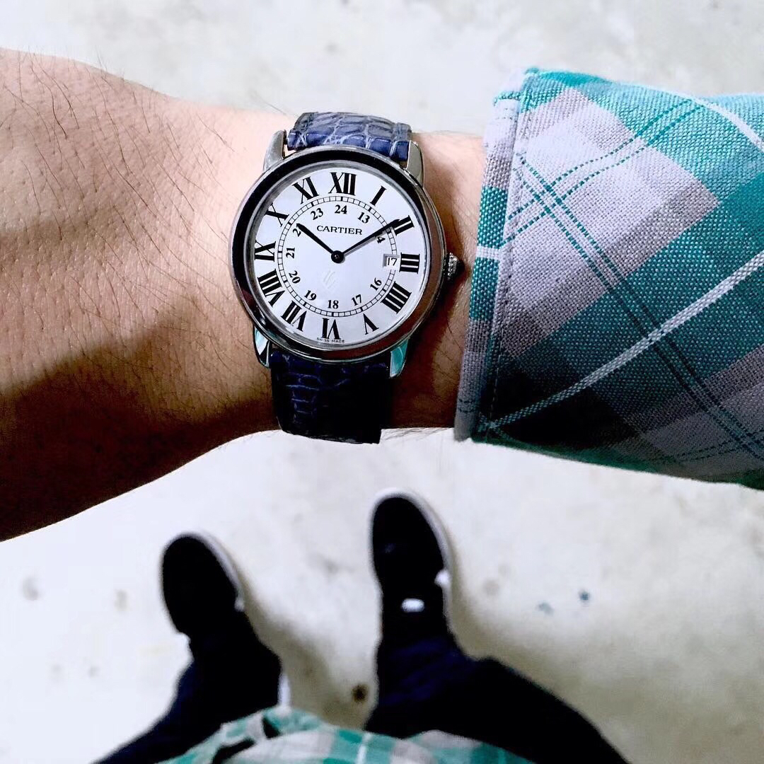 Cartier Ronde solo de Cartier ⌚ 卡地亚伦敦系列对表 型号：W6700155