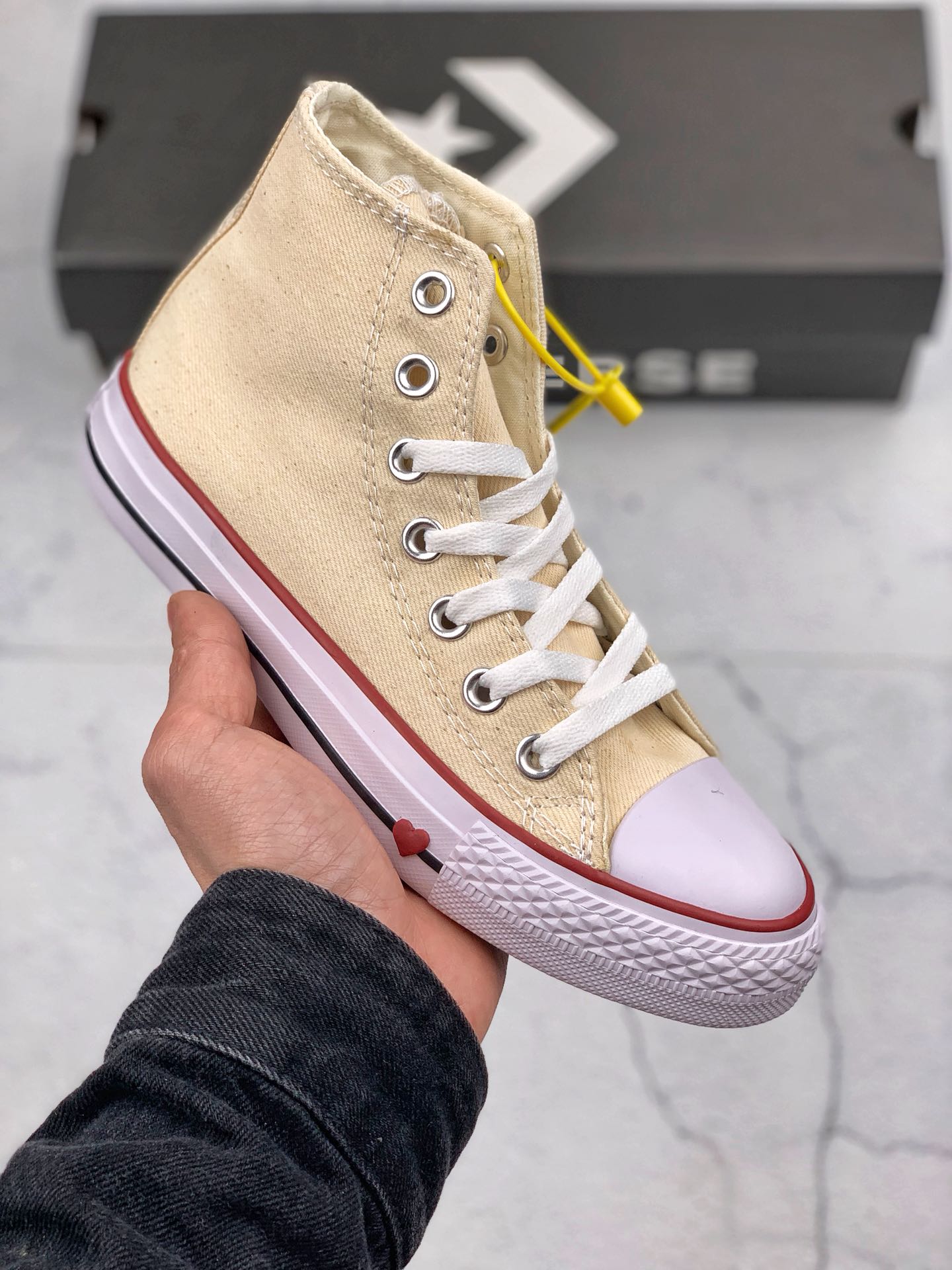 chuck taylor all star sucker love denim high top