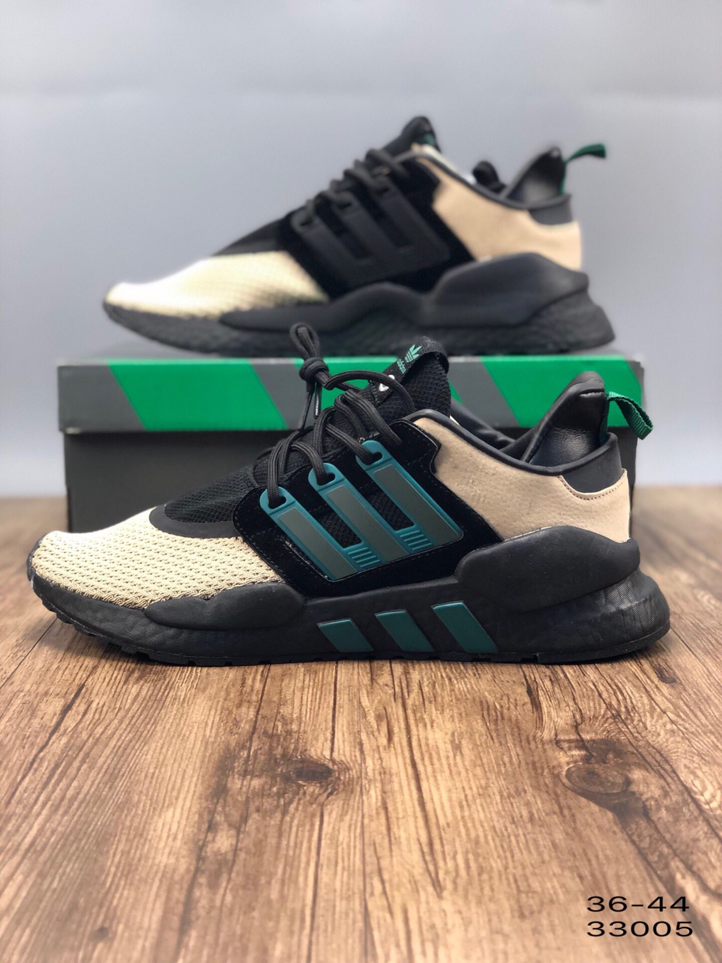 140阿迪达斯Adidas EQT Bask Adv 网面复古爆米花高弹跑鞋