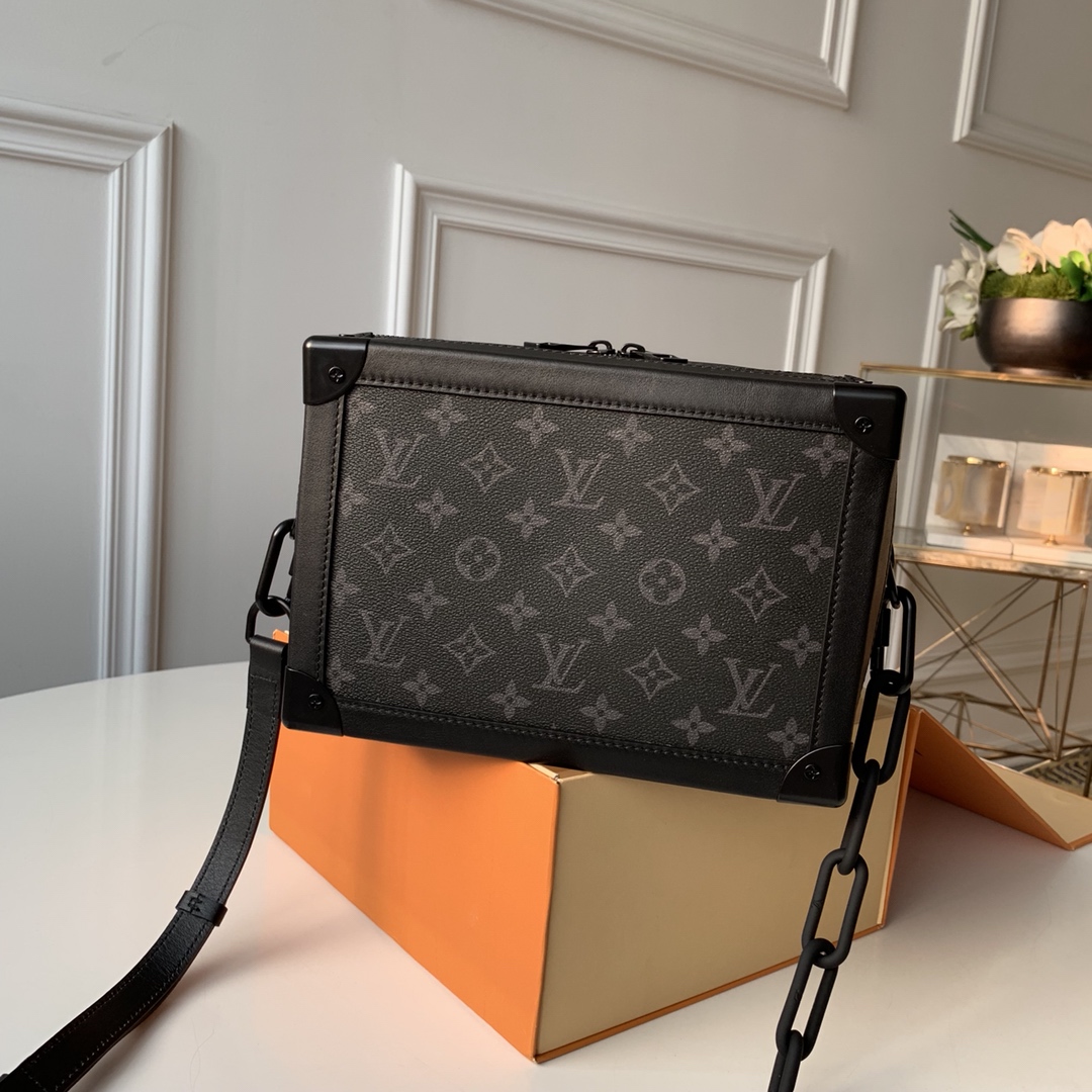Louis Vuitton LV SOFT TRUNK 链条包 M44730黑花