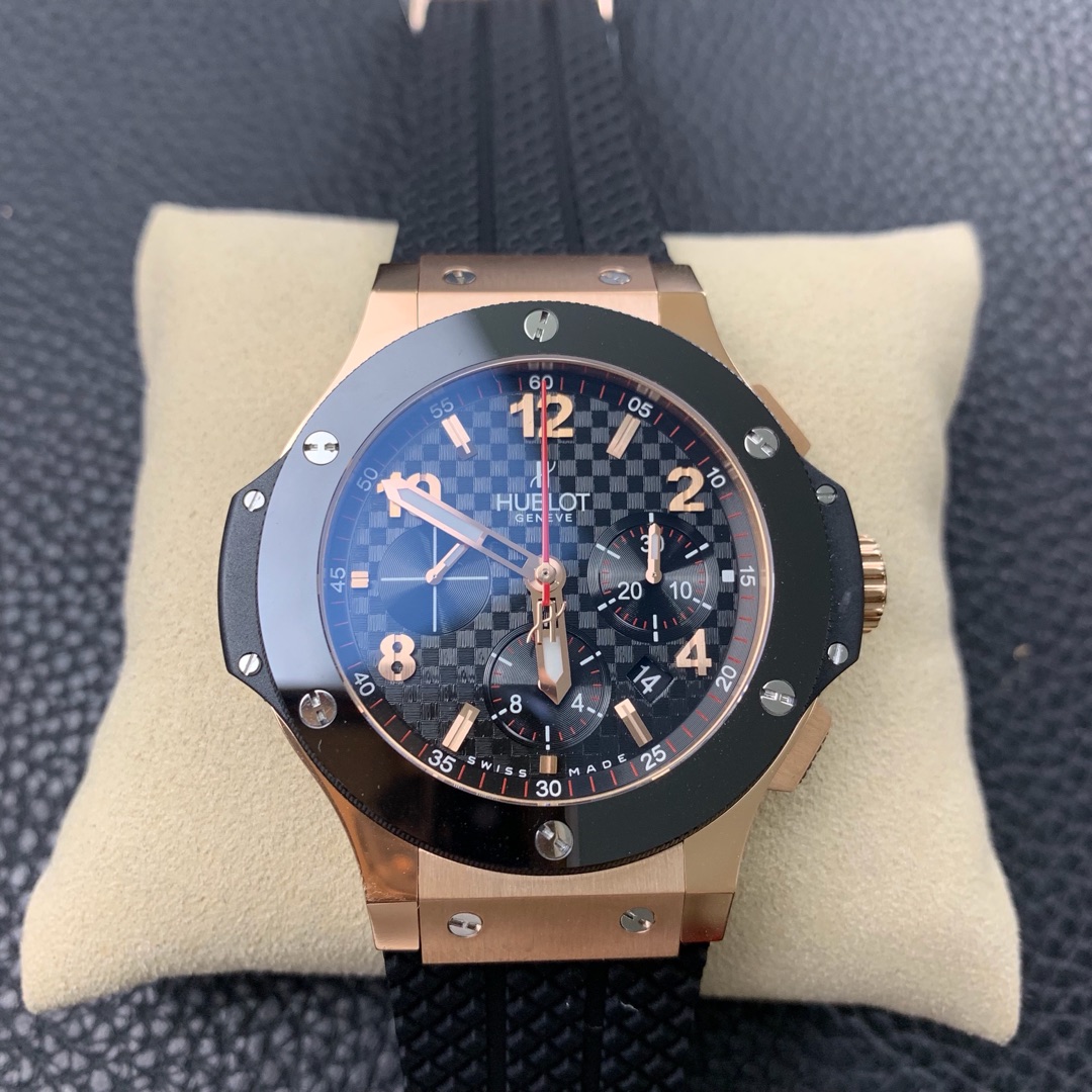 [HUBLOT Watches]v6 Hengbao Big Bang Series Rose Gold Ceramic Ring Modified 410