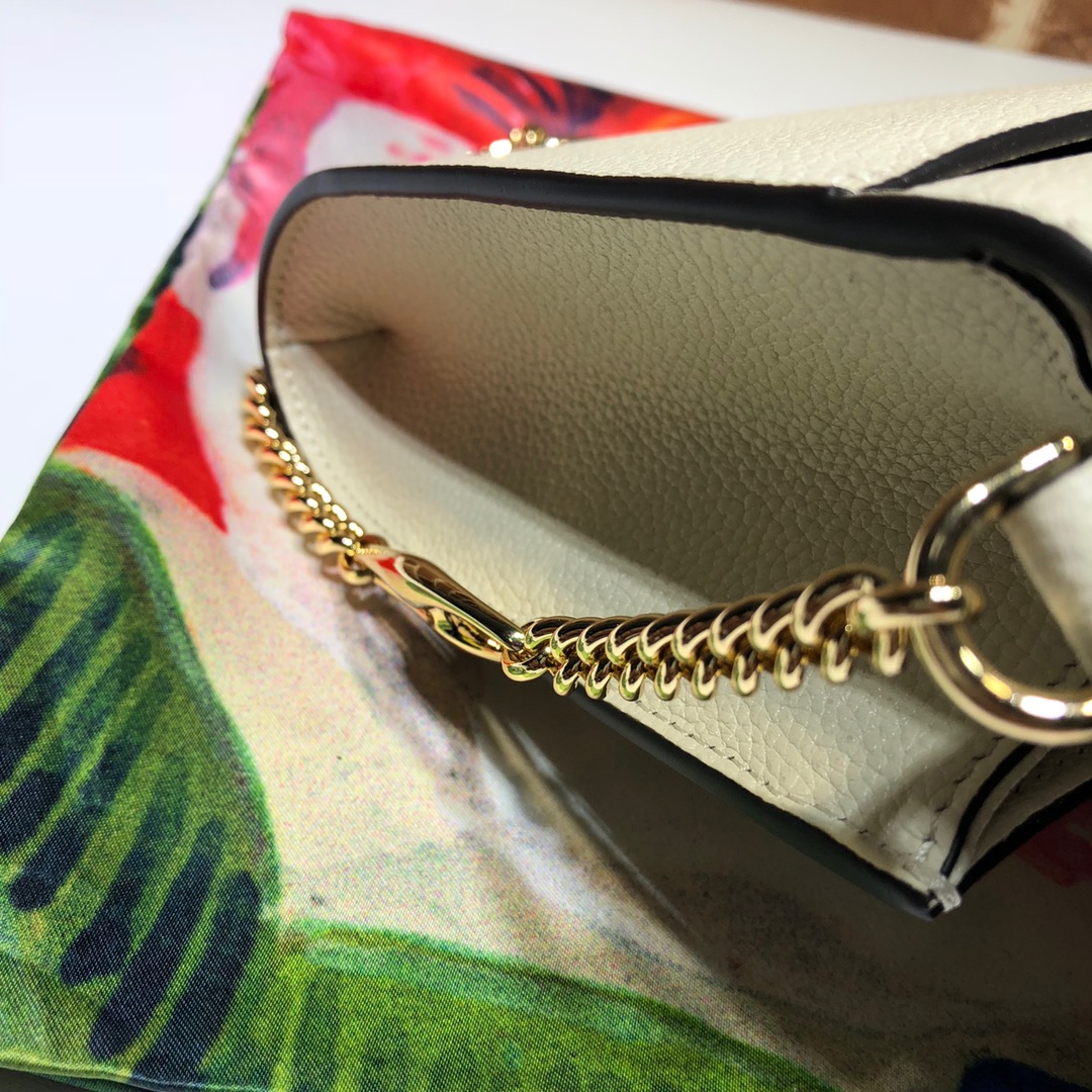 GUCCI古驰马衔扣1955系列荔枝纹单肩斜挎包572375