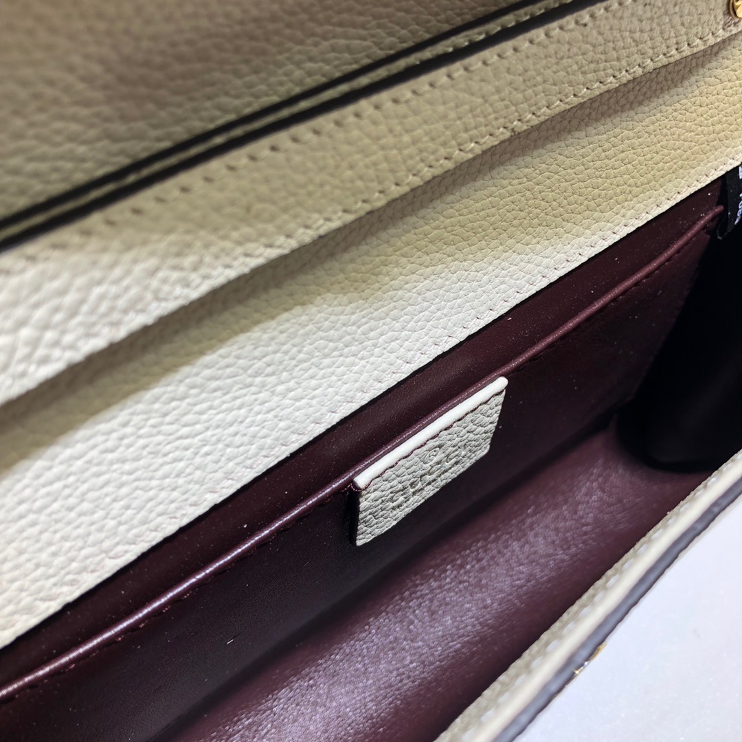 GUCCI古驰马衔扣1955系列荔枝纹单肩斜挎包572375