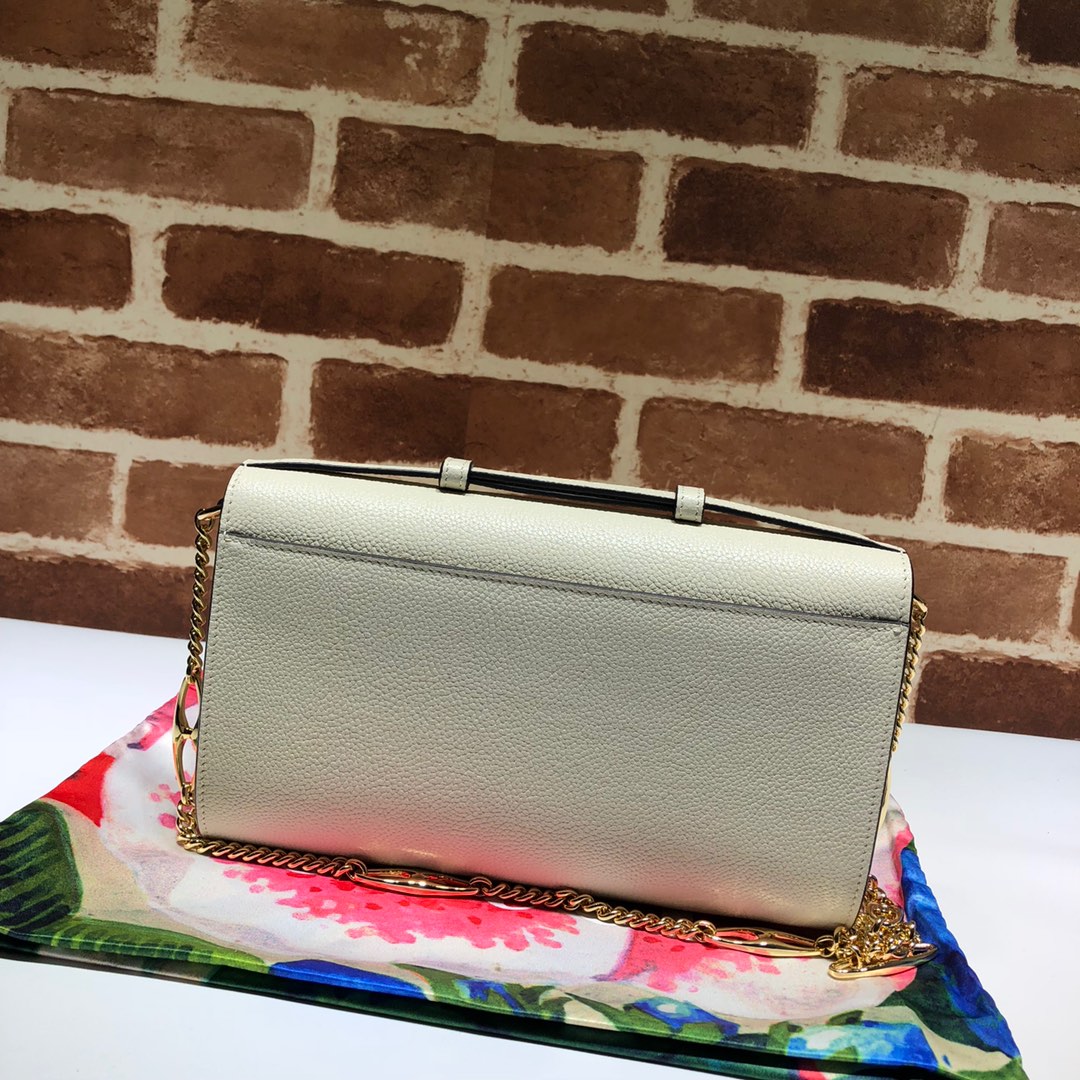 GUCCI古驰马衔扣1955系列荔枝纹单肩斜挎包572375