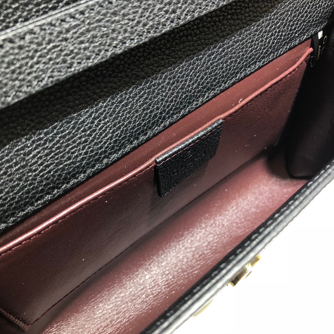 GUCCI古驰马衔扣1955系列荔枝纹单肩斜挎包572375