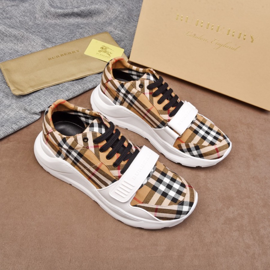 [BURBERRY] Zapatos casuales para hombre Burberry, réplica original 1:1 de alta calidad, hechos de piel de vaca importad…