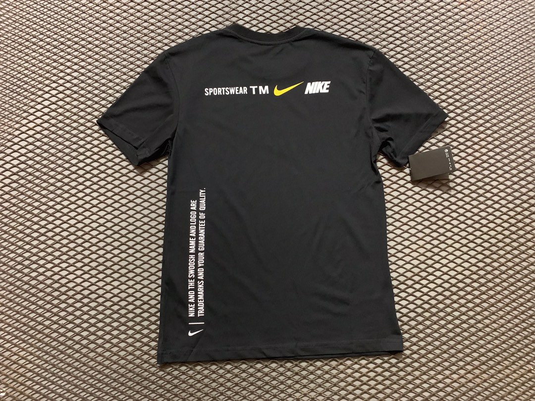 60 NIKE M NSW TEE，胸前大钩子 官网，专柜同步款 速干面料，黑白两色