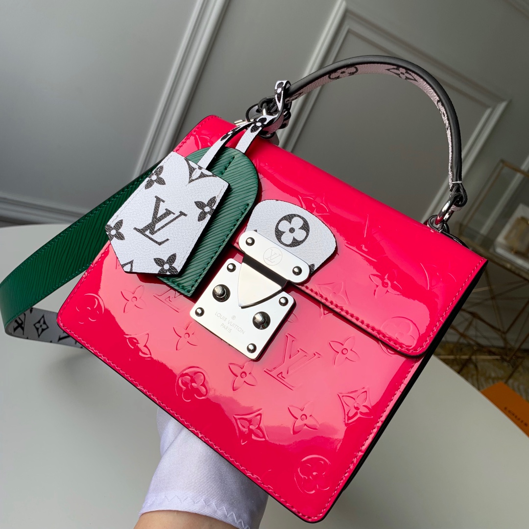 Louis Vuitton LV Spring Street Bags Handbags Monogram Vernis Cowhide M90454