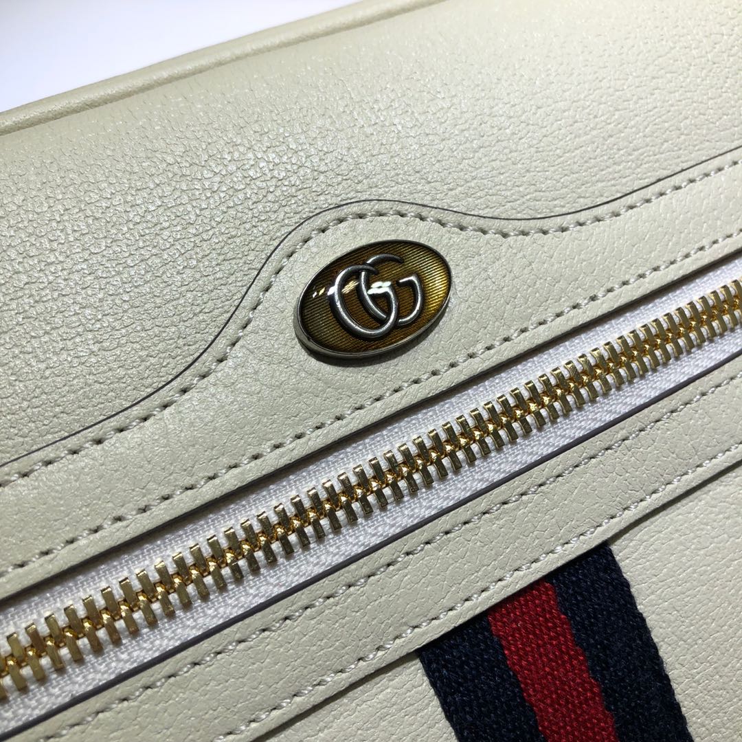 GUCCI古驰皮革红绿条纹肩背包517080