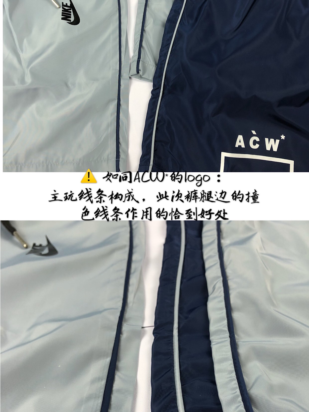 65 美版2019 Nike LAB × ACW*联名线条拼接机能短裤