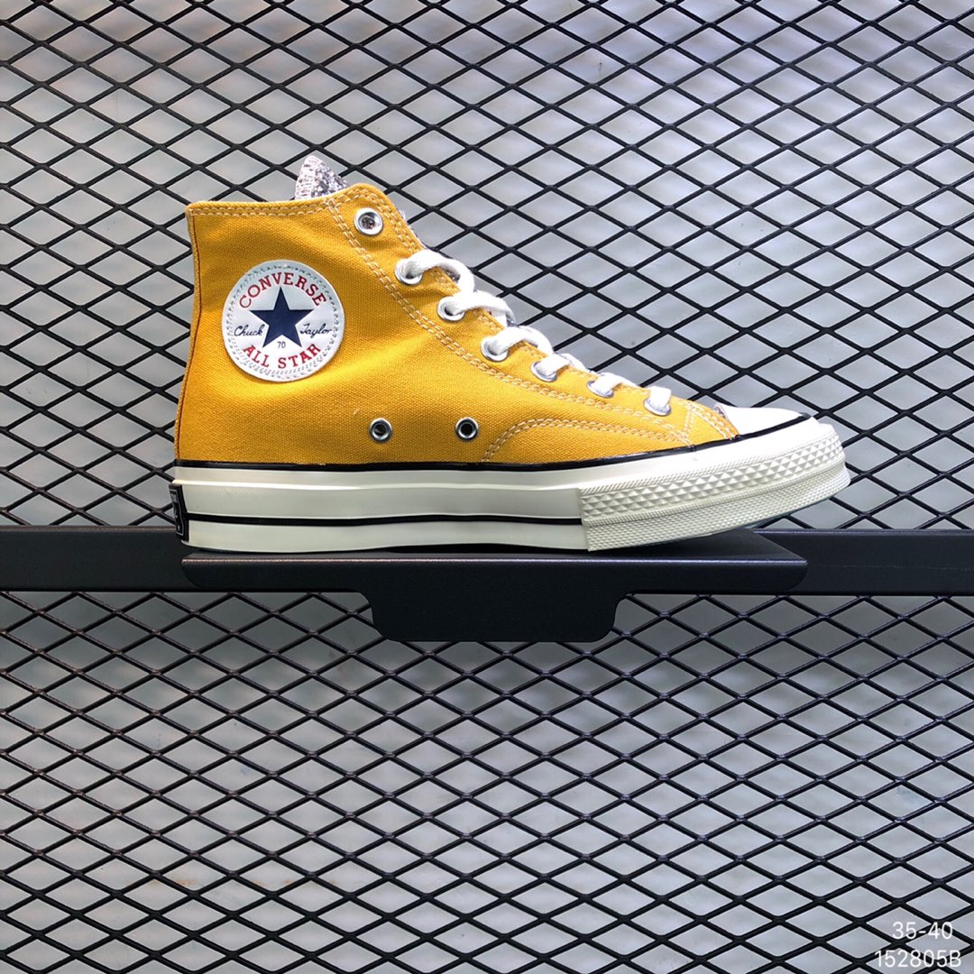 140  正确版本 原盒真标 配件齐全Converse x Chiara Ferragni 匡威 1970s 联名大眼睛亮片拼接 高帮帆布鞋