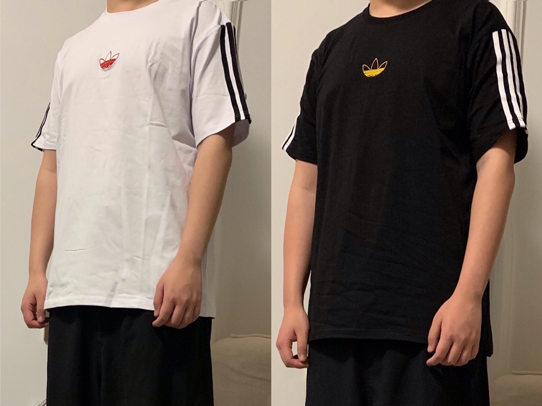 60 adidas 三叶草 FLOATING 男女T恤！ 货号：DV3262！代购、专柜同步在售！ 三条杠阿迪经典设计！基础百搭！ 完美情侣款！宽松版型上身超级好看！