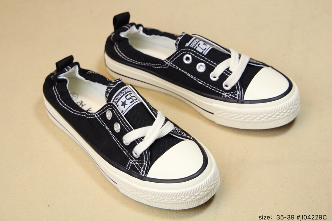 100   Converse All Star 匡威1970s新款 低帮帆布鞋 松紧带后跟 可当一脚蹬