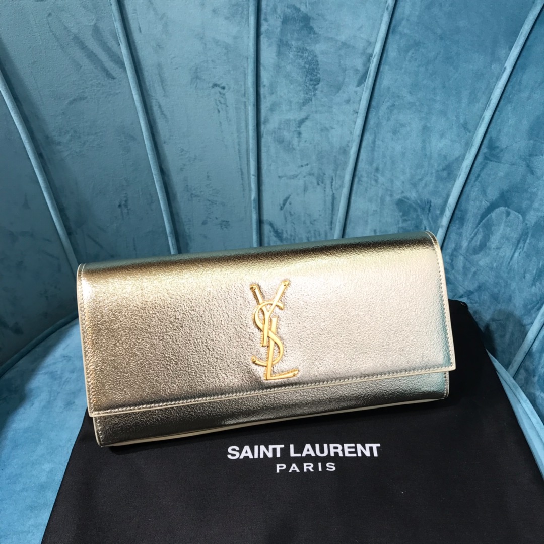 Yves Saint Laurent Clutches & Pouch Bags 7 Star Collection
 Gold Cowhide