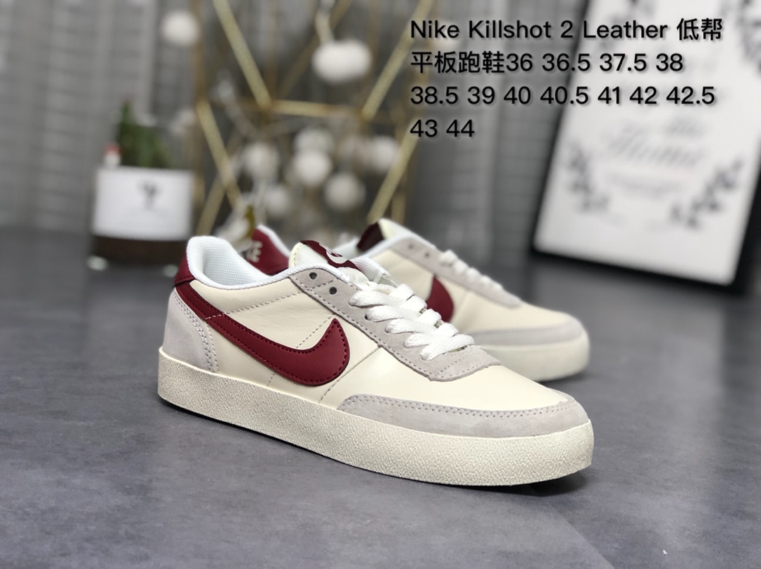 130。集合图。<br />真标带半码Nike Killshot 2 Leather 低帮平板跑鞋36 36.5 37.5 38 38.5 39 40 40.5 41 42 42.5 43 44