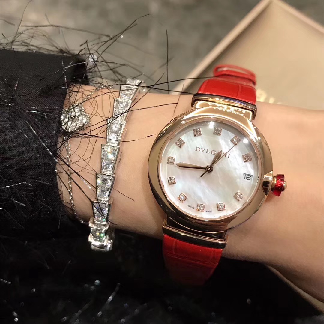 Bvlgari 宝格丽LVCEA系列腕表 以简约大方的外形备受现代女性青睐（零返修）拱形蓝宝石镜面