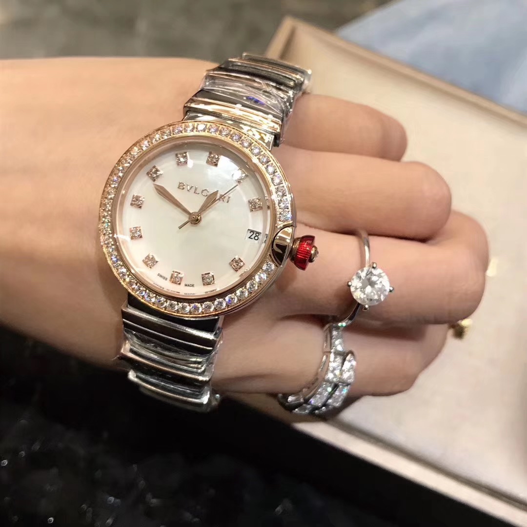 Bvlgari 宝格丽LVCEA系列腕表 以简约大方的外形备受现代女性青睐（零返修）拱形蓝宝石镜面