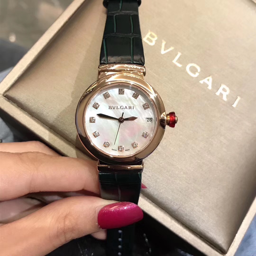 Bvlgari 宝格丽LVCEA系列腕表 以简约大方的外形备受现代女性青睐（零返修）拱形蓝宝石镜面