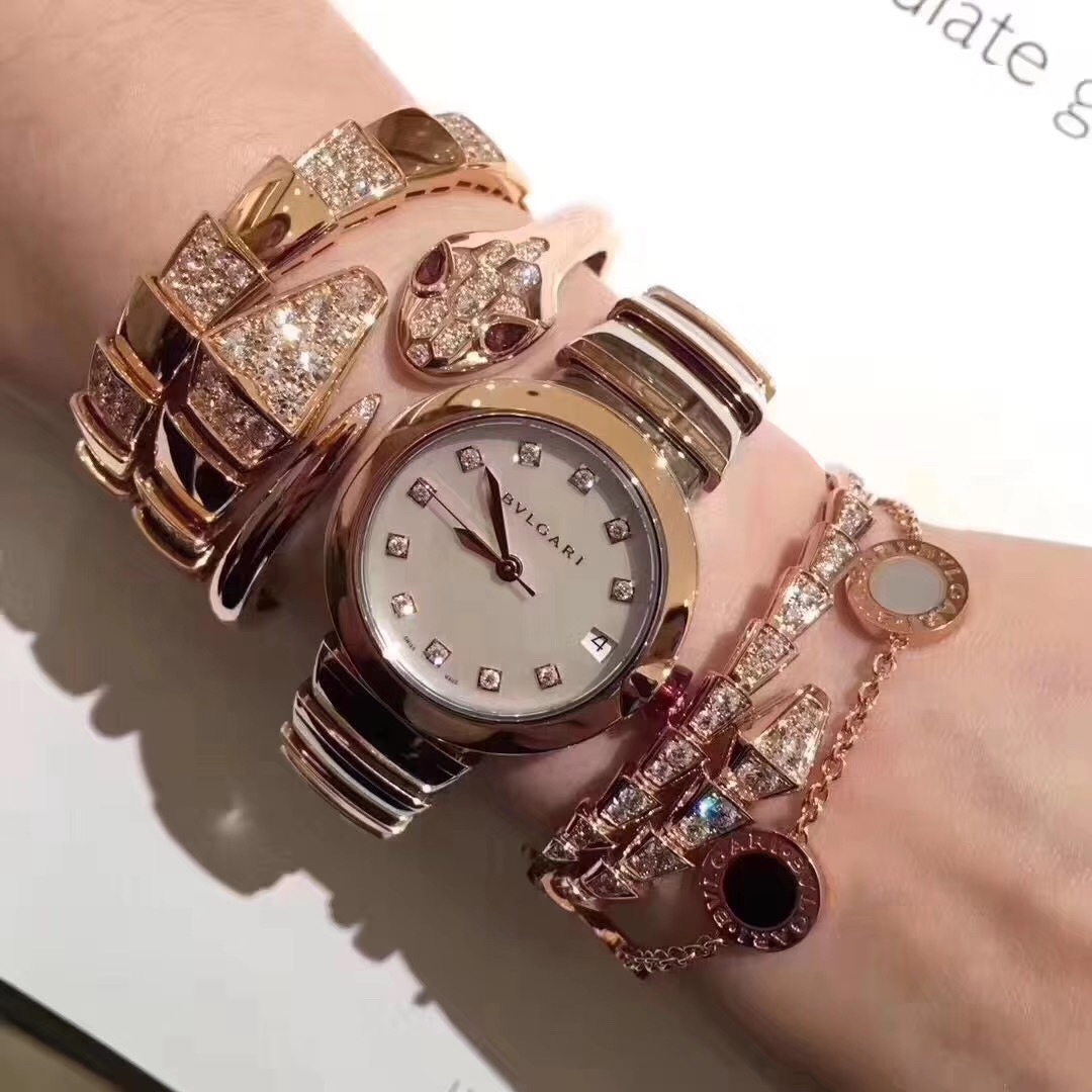 Bvlgari 宝格丽LVCEA系列腕表 以简约大方的外形备受现代女性青睐（零返修）拱形蓝宝石镜面