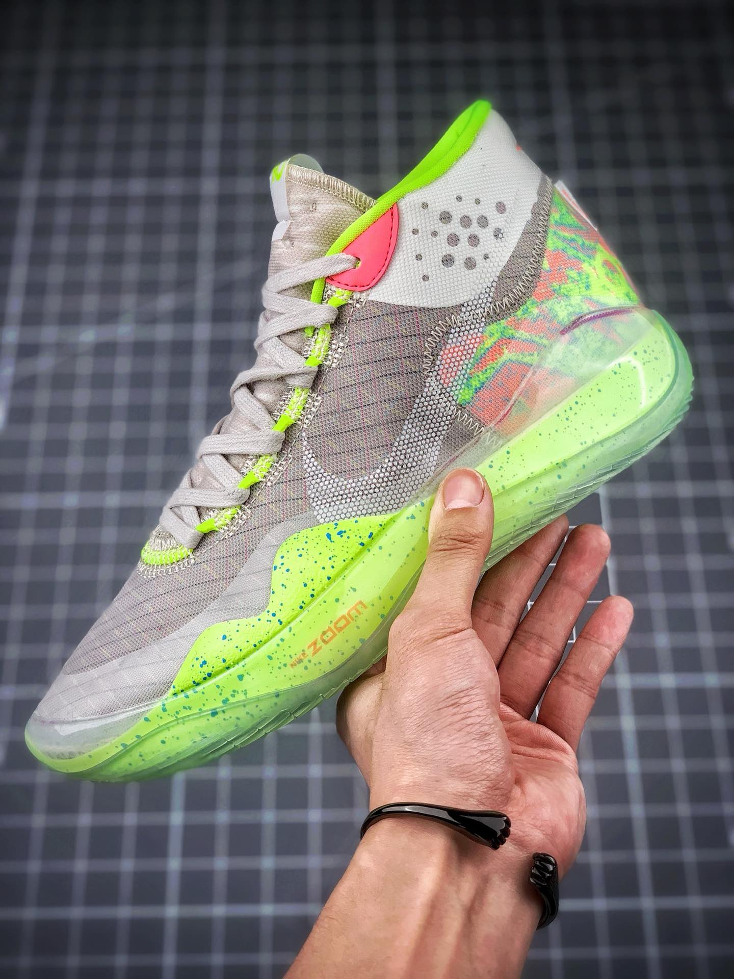 270 NIKE ZOOM KD12 EP 荧光绿暗藏汹涌凯文·杜兰特总能保持镇定自若AR4230-900