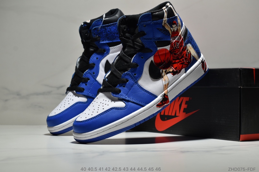 290<br />公司级 Nike Air Jordan 1Retro High Og 灌篮高手联名 高帮乔1 篮球鞋 AJ 板鞋 40 40.5 41 42 42.5 43 44 44.5 45 46