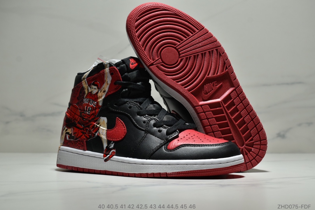 290<br />公司级 Nike Air Jordan 1Retro High Og 灌篮高手联名 高帮乔1 篮球鞋 AJ 板鞋 40 40.5 41 42 42.5 43 44 44.5 45 46