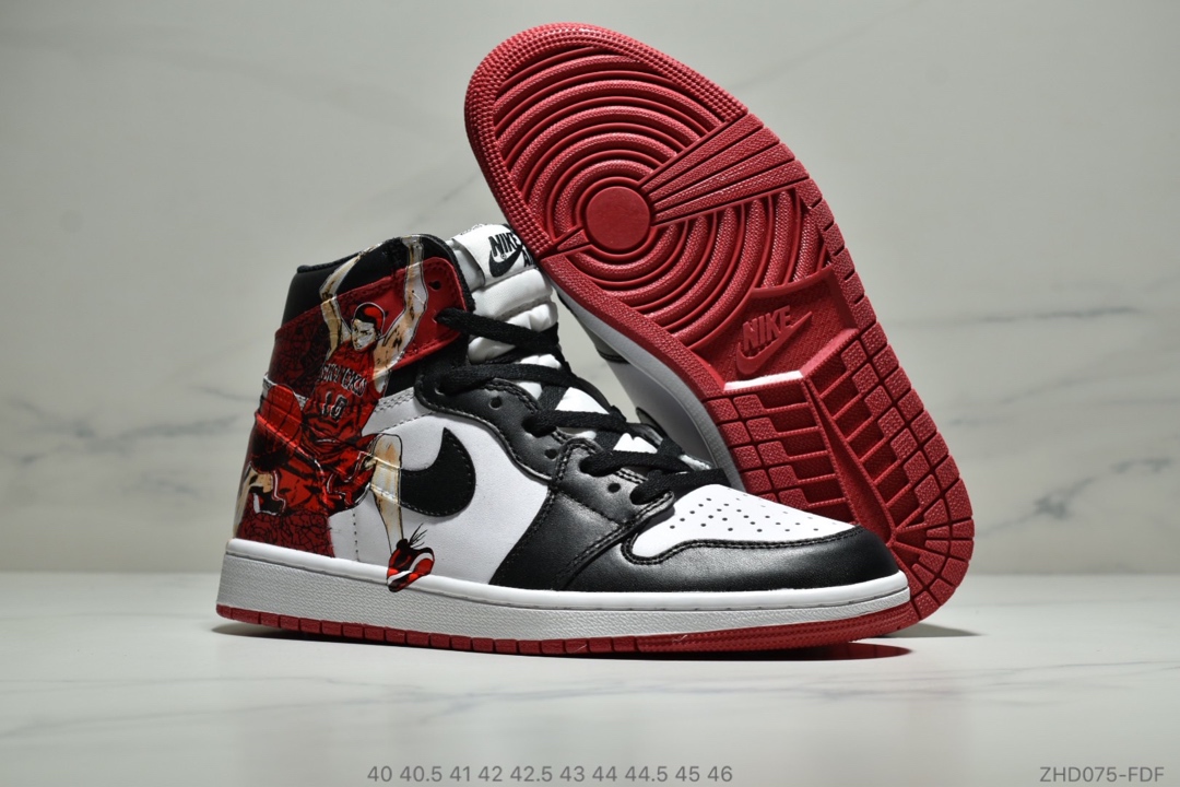 290<br />公司级 Nike Air Jordan 1Retro High Og 灌篮高手联名 高帮乔1 篮球鞋 AJ 板鞋 40 40.5 41 42 42.5 43 44 44.5 45 46
