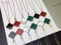 Replica Sale online
 Van Cleef & Arpels Jewelry Necklaces & Pendants Perfect Replica
 Black Green Red White