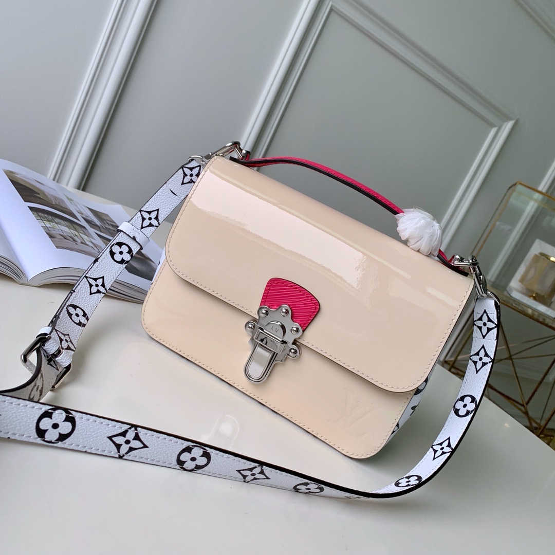 Where to find the Best Replicas
 Louis Vuitton Bags Handbags White Monogram Canvas Cowhide Patent Leather Fashion M51953