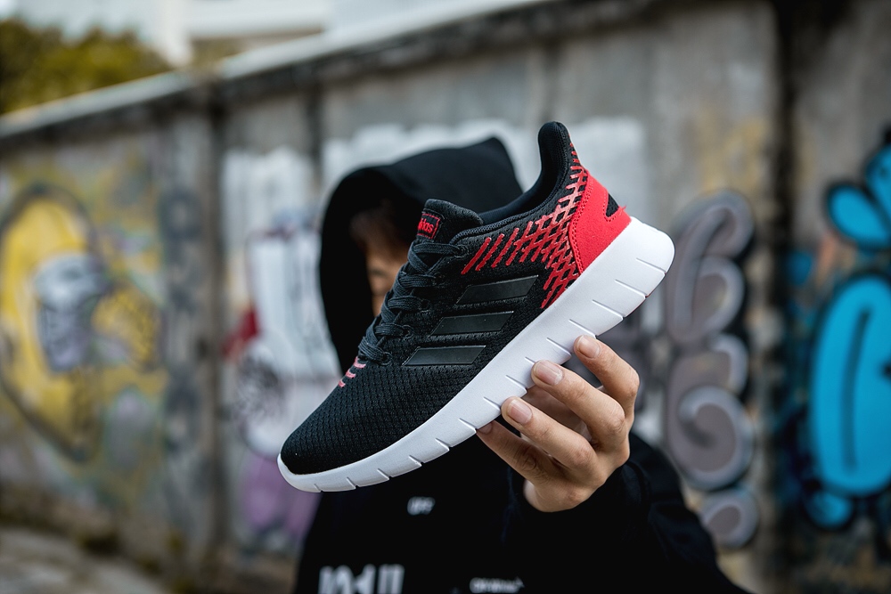 85阿迪达斯男女鞋2019春季新款运动鞋网面透气轻便休闲跑步鞋