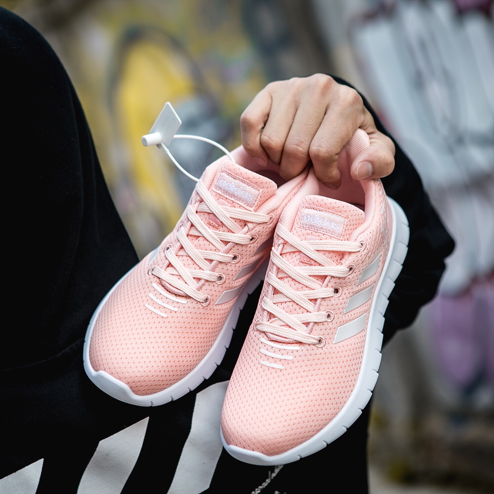 85阿迪达斯男女鞋2019春季新款运动鞋网面透气轻便休闲跑步鞋