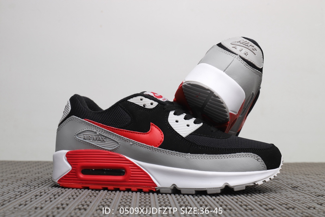110  耐克Nike Air Max 90 后置小气泡气垫缓震跑鞋！号码：