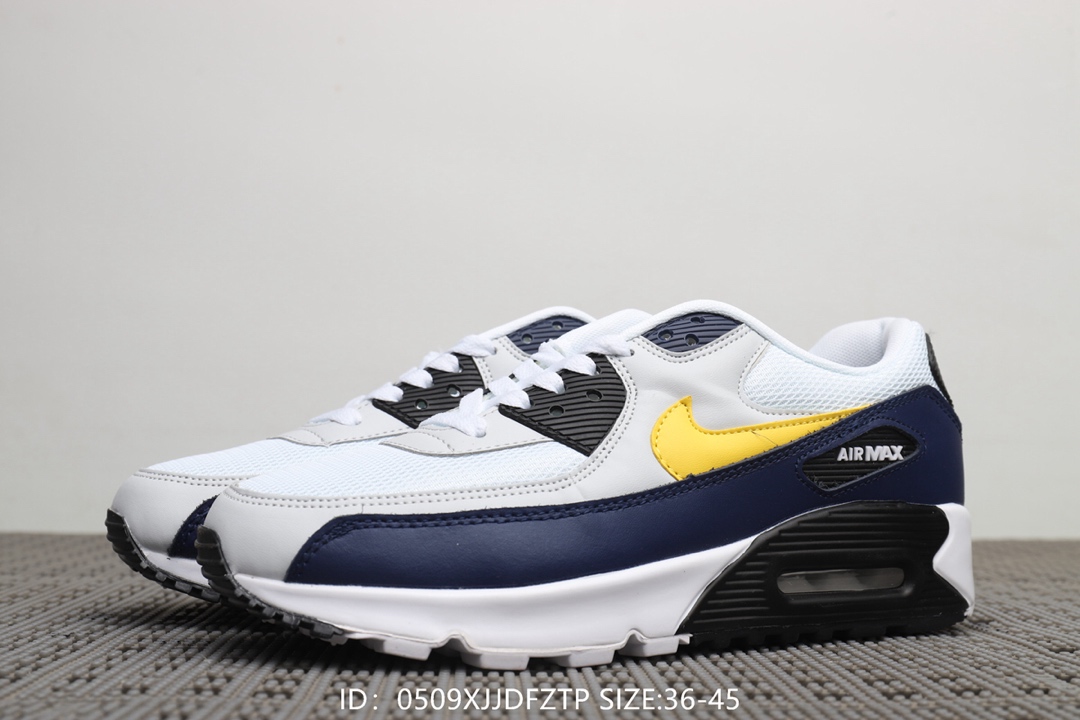 110  耐克Nike Air Max 90 后置小气泡气垫缓震跑鞋！号码：
