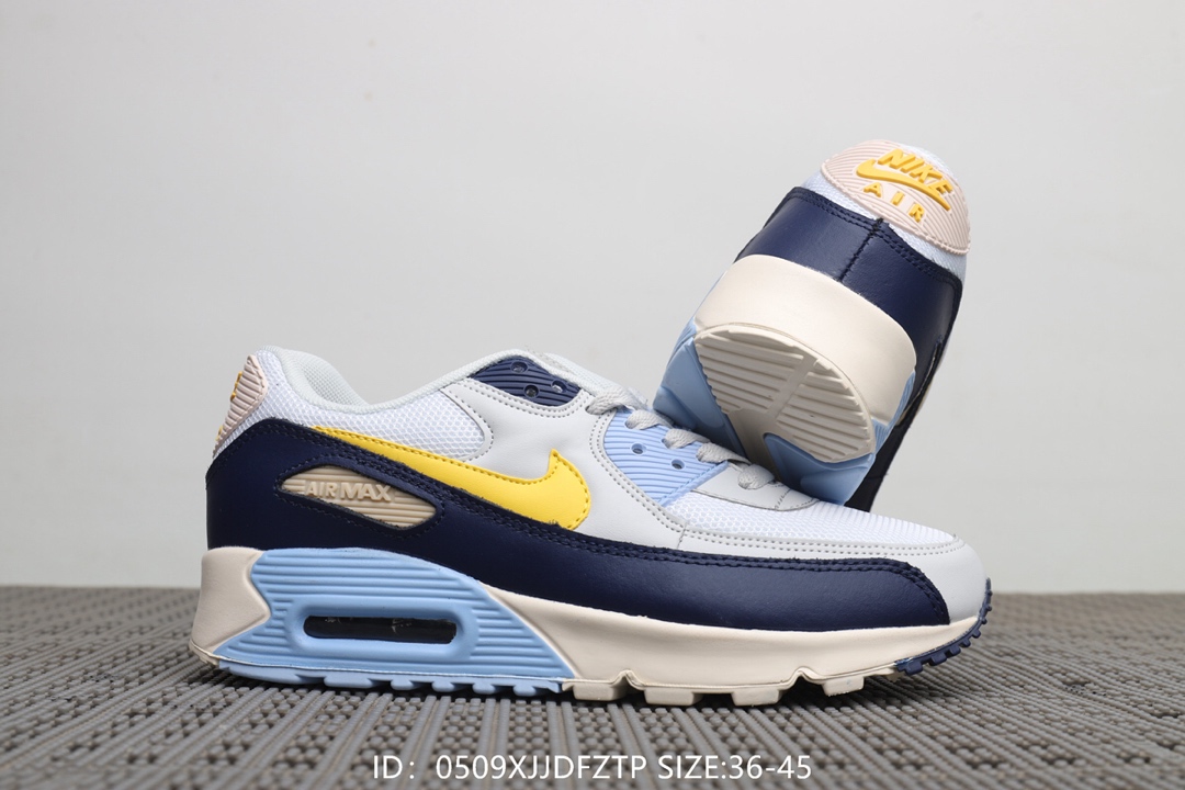 110  耐克Nike Air Max 90 后置小气泡气垫缓震跑鞋！号码：36-45