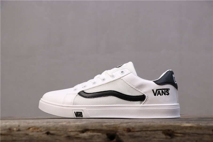 110 万斯/Vans 皮面透气网休闲鞋 镂空 透气 校园休闲文化板鞋