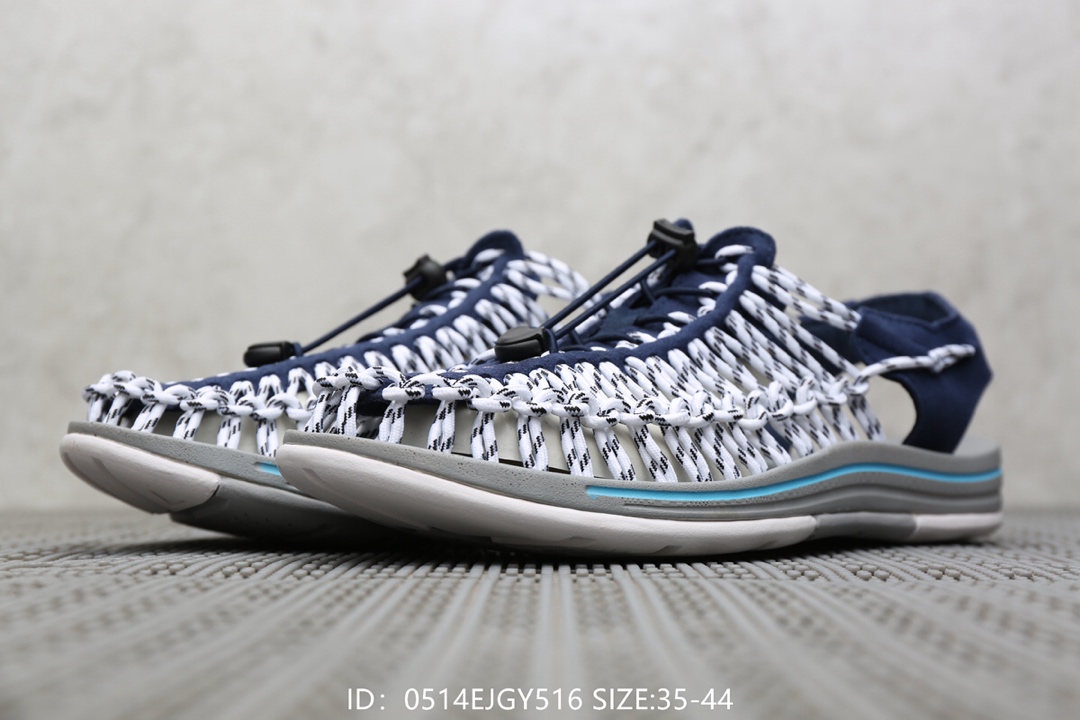 135卡特Cat 夏季新款凉鞋男士沙滩凉鞋罗马编织凉鞋