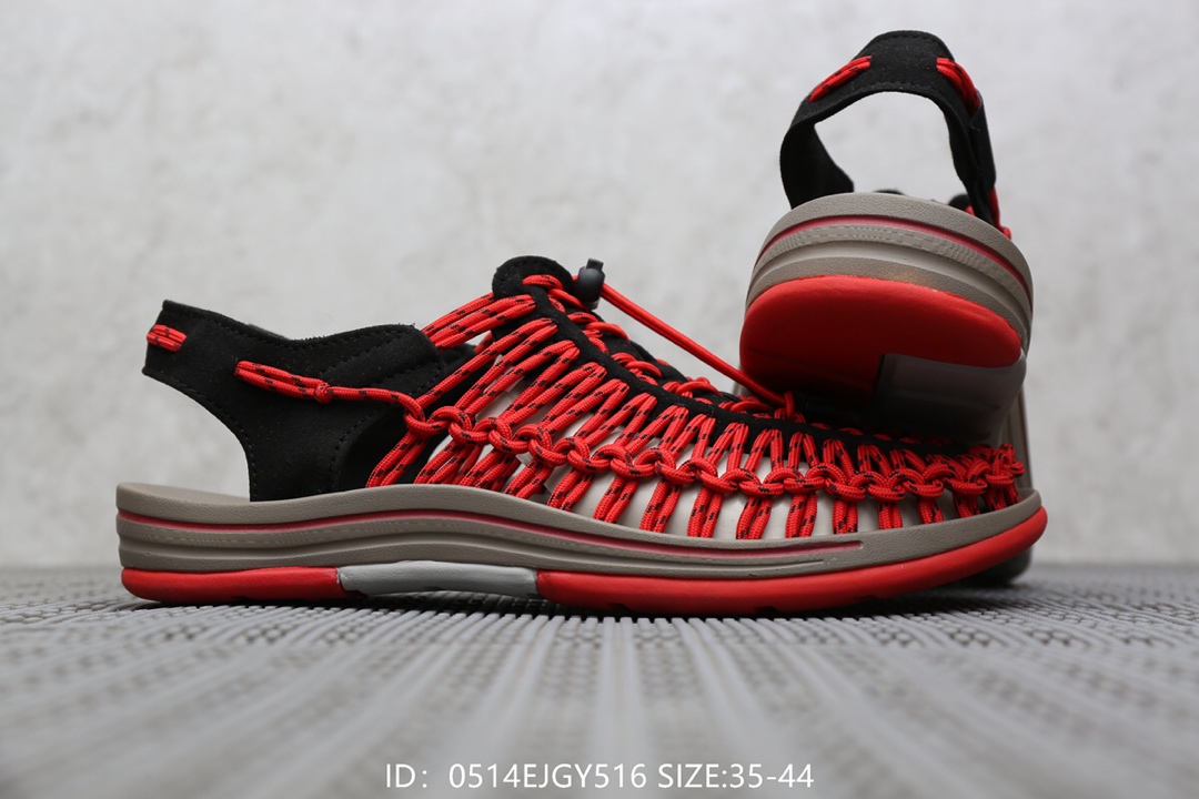 135卡特Cat 夏季新款凉鞋男士沙滩凉鞋罗马编织凉鞋