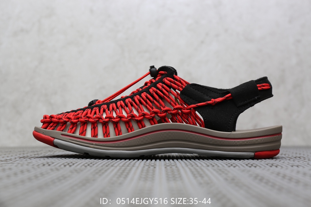 135卡特Cat 夏季新款凉鞋男士沙滩凉鞋罗马编织凉鞋