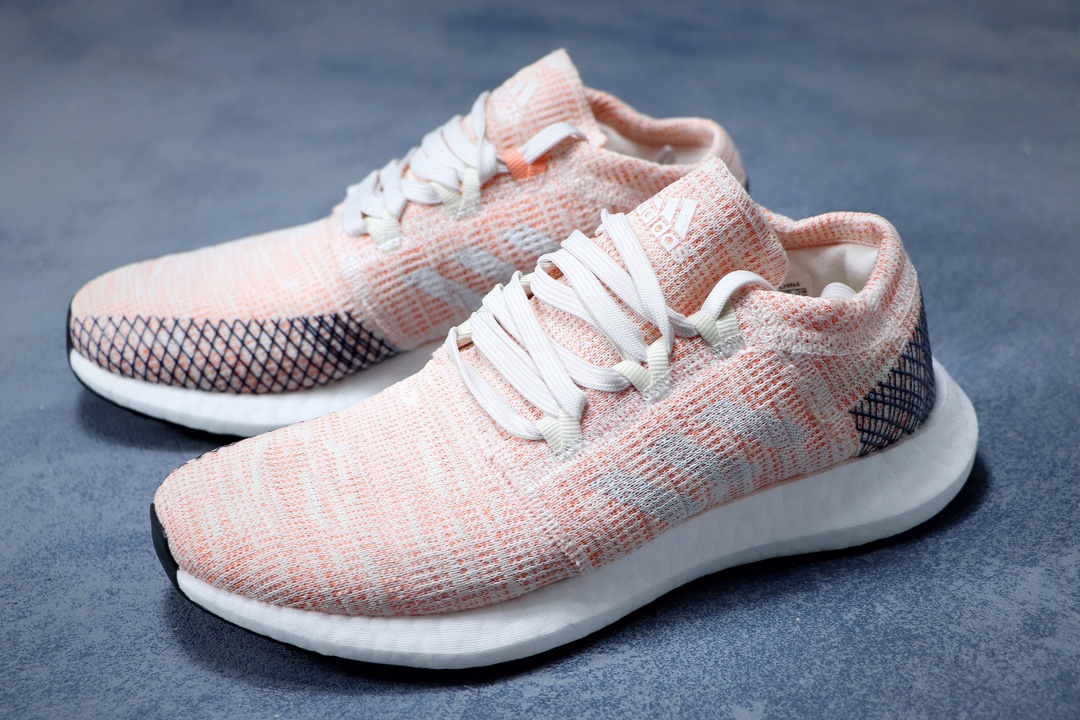 220公司级 阿迪达斯 PureBoost 针织爆米花跑步鞋 AH2326