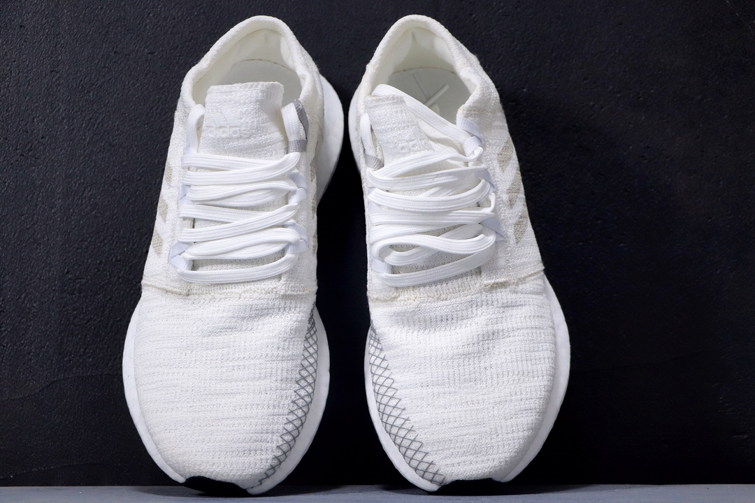 220公司级 阿迪达斯 PureBoost 针织爆米花跑步鞋AH2321
