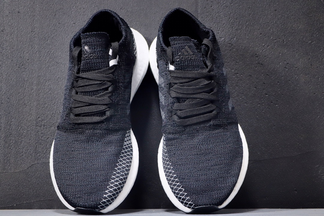 220公司级 阿迪达斯 PureBoost 针织爆米花跑步鞋AH2319