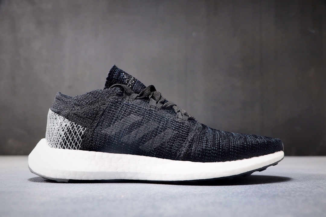 220公司级 阿迪达斯 PureBoost 针织爆米花跑步鞋AH2319