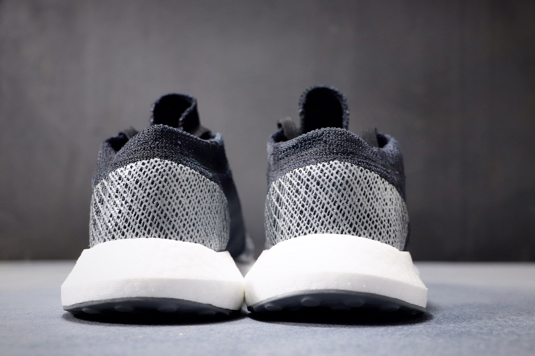 220公司级 阿迪达斯 PureBoost 针织爆米花跑步鞋AH2319